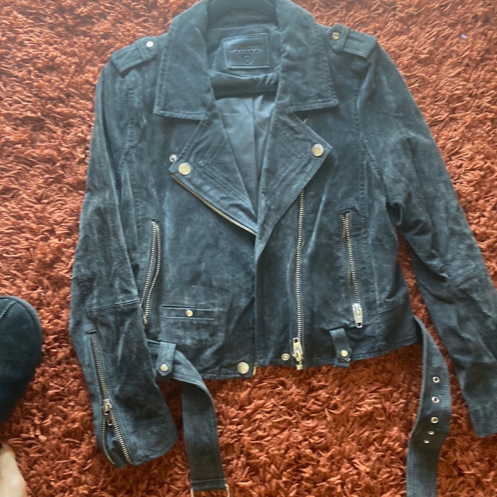 Blank NYC Black Suede Jacket